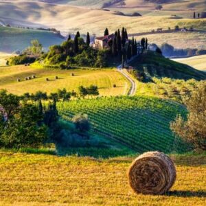 Pôr do sol na Toscana